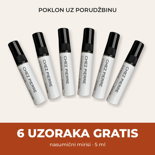 6 uzoraka gratis - poklon uz porudžbinu